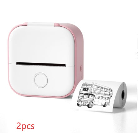 Portable Mini Thermal Label Printer Home Photo Printer Student Wrong Question Printer Bluetooth-compatible Mini Label Printer Price Tag - happyshop365247