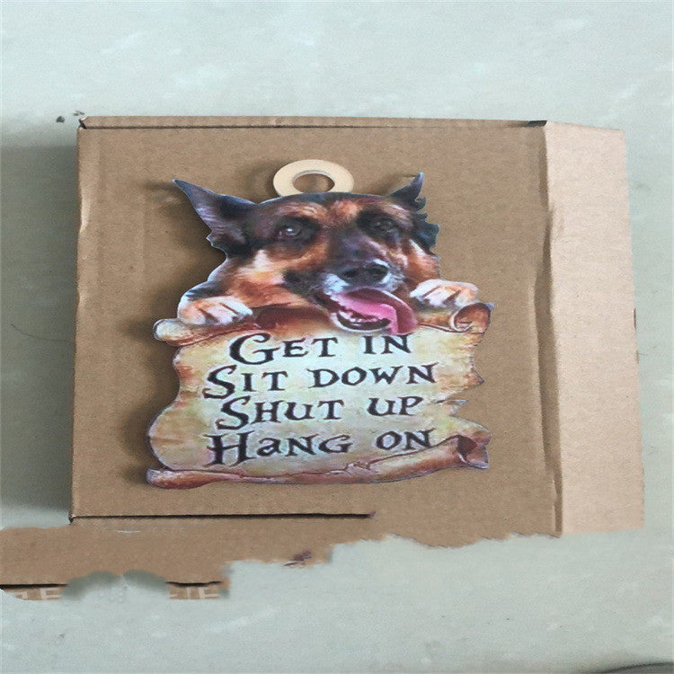 Double-sided Pet Dog Car Ornament