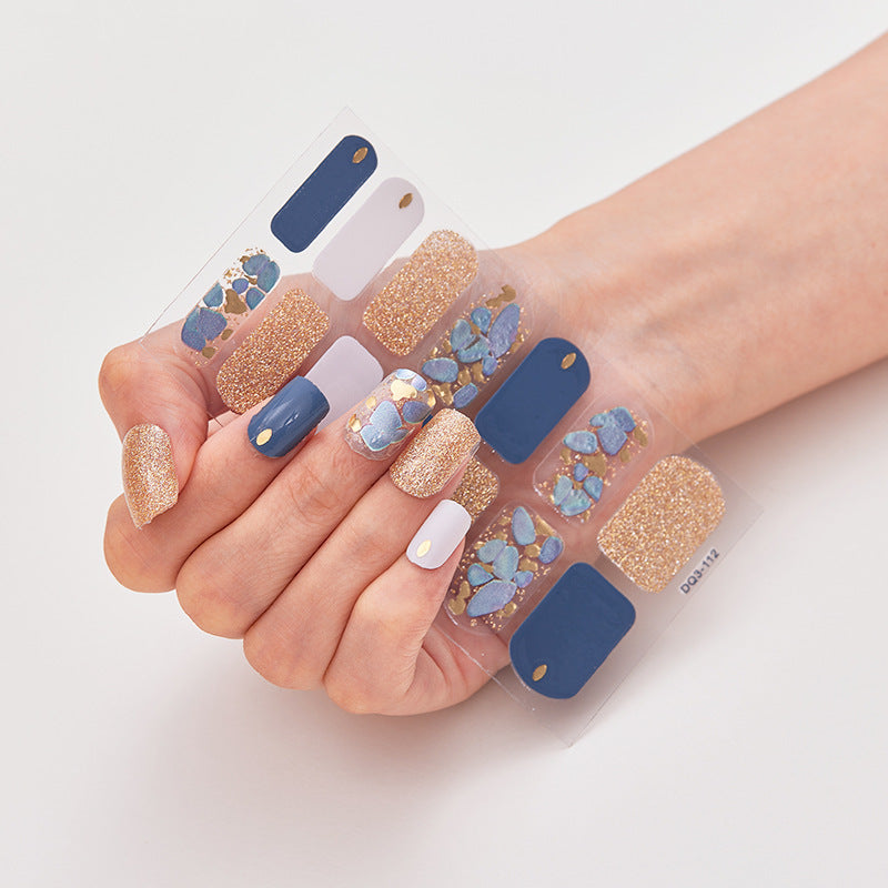 Nail Stickers Factory Direct Sales Bronzing Laser 3d Cross-border High Quality Nails - happyshop365247