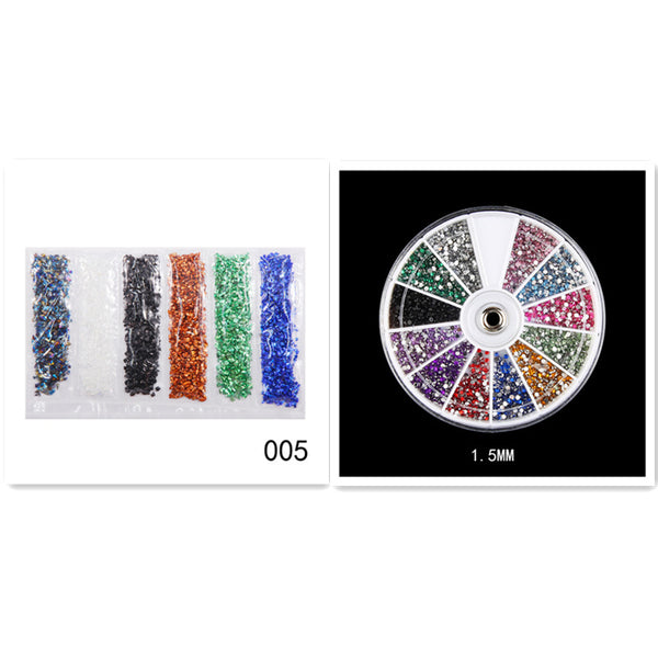 Nail Supplies, Diamond Glass Fragments, Gold And Silver Broken Glass Nails - happyshop365247