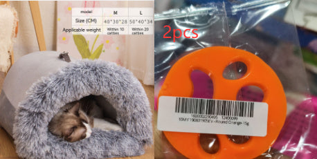 New Splice Portable Pet Nest Portable Autumn And Winter Warm Dog Nest Moisture-proof Long Fur Cat Nest Cross Border Pet Nest - happyshop365247