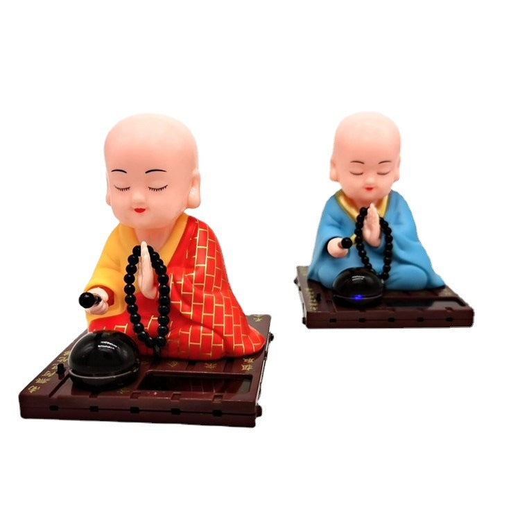 Solar Energy Ornaments Monk Shook His Head