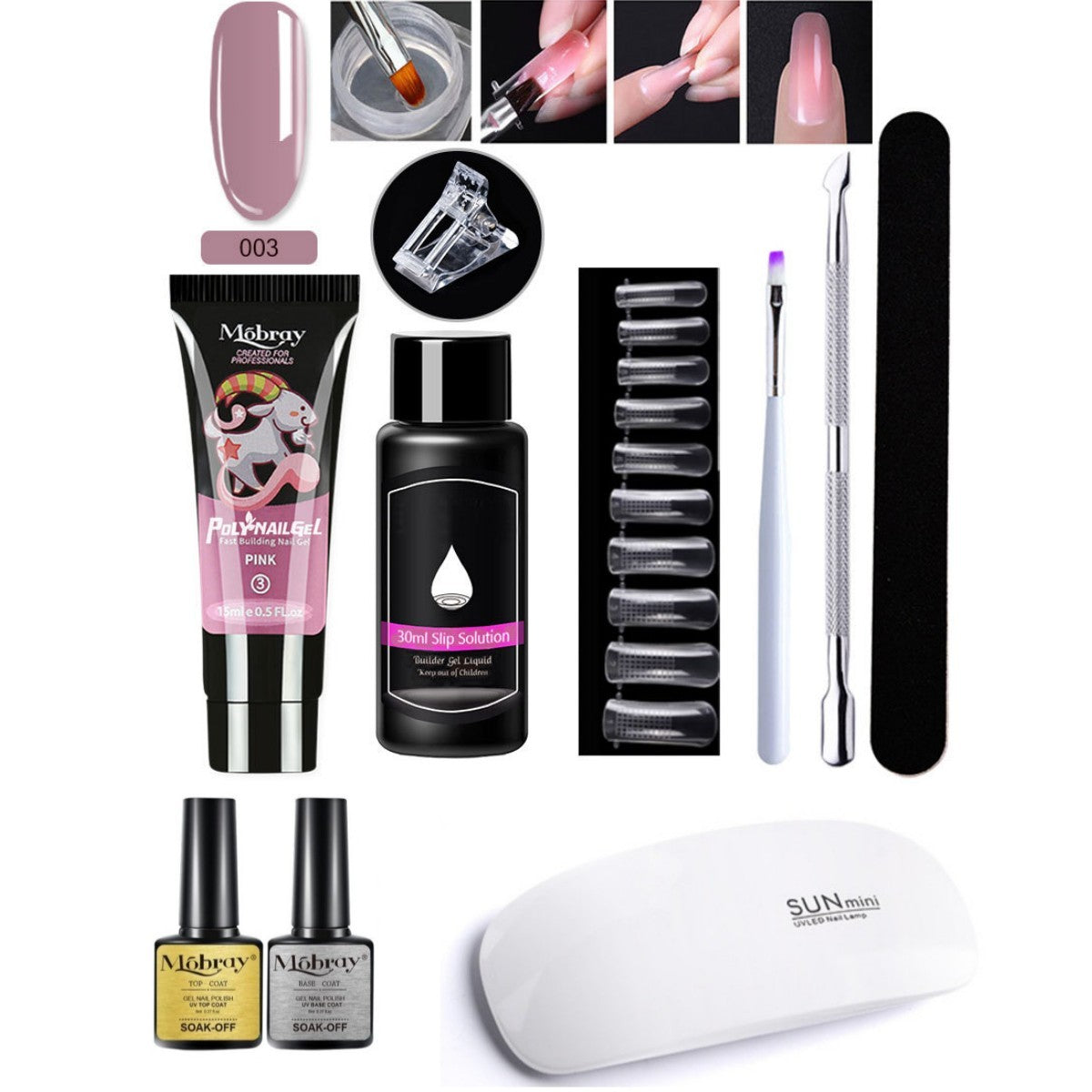 7-Piece Nail Art Crystal Extender Set - happyshop365247