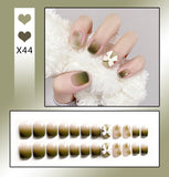 French Worn Removable Nails And Diamonds - happyshop365247