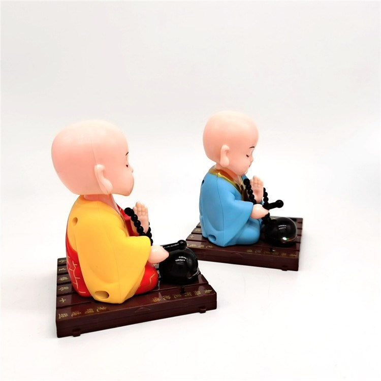 Solar Energy Ornaments Monk Shook His Head