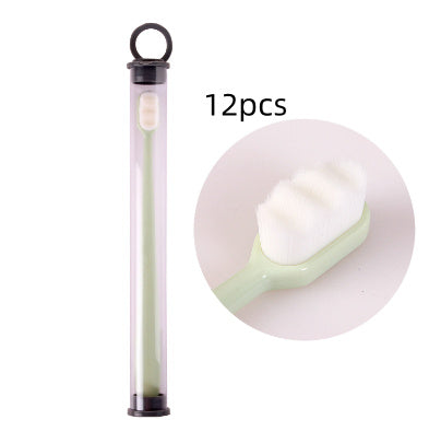 Ultra-fine Toothbrush Super Soft Bristle Deep Cleaning Brush Portable For Oral Care Tools Teeth Care Oral Cleaning Travel - happyshop365247