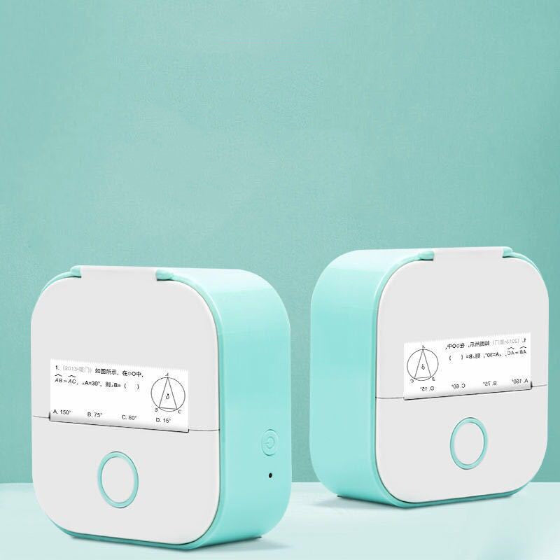 Portable Mini Thermal Label Printer Home Photo Printer Student Wrong Question Printer Bluetooth-compatible Mini Label Printer Price Tag - happyshop365247