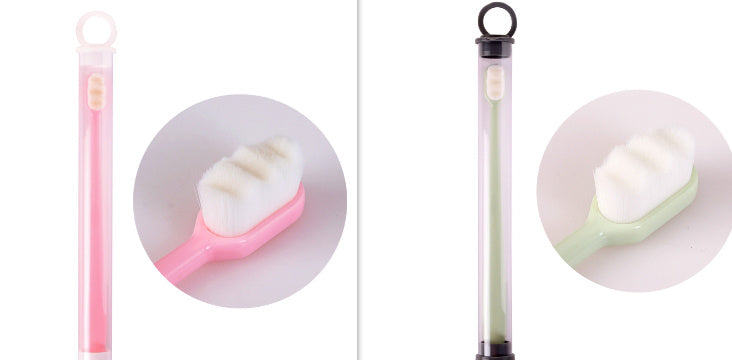 Ultra-fine Toothbrush Super Soft Bristle Deep Cleaning Brush Portable For Oral Care Tools Teeth Care Oral Cleaning Travel - happyshop365247