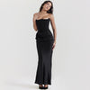Slim Tube Top Long Dress Sexy Fashion Bandeau Backless Party Evening Dresses For Women Clothing - happyshop365247