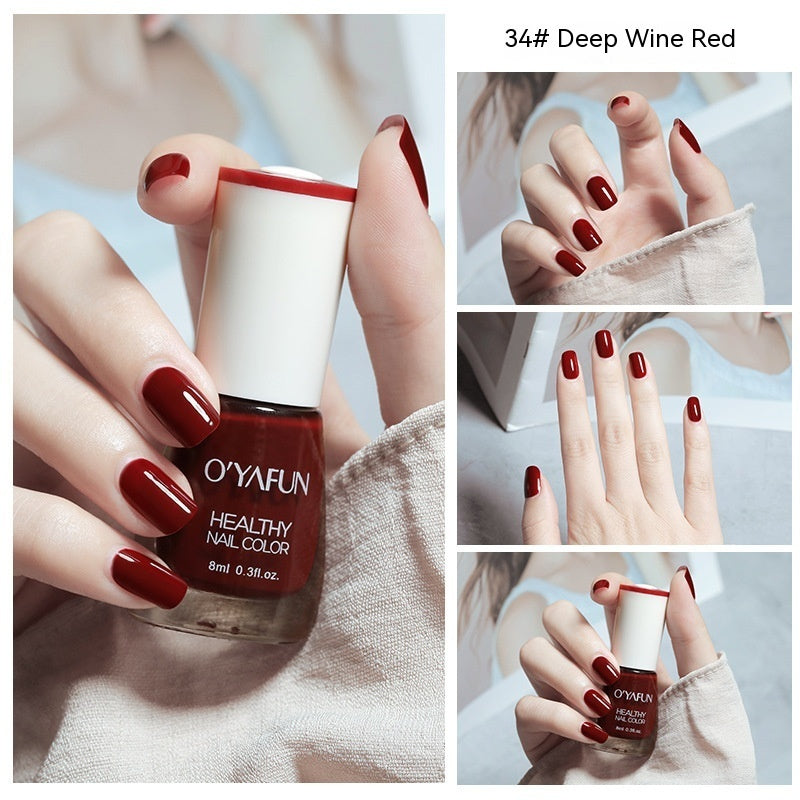 Nail Polish New Water-based Long-lasting Quick-drying Transparent - happyshop365247