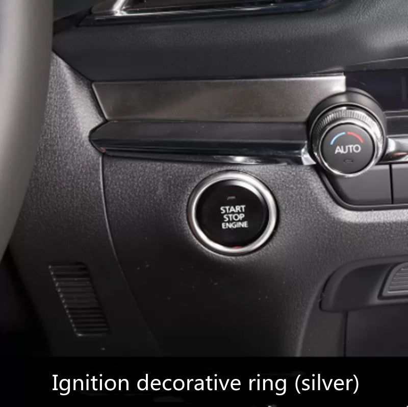 Atz Modified Steering Wheel Transparent Button Aluminum Alloy Decorative Sticker