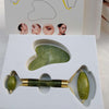 Natural Powder Crystal Jade Roller Beauty Face-lifting Double-head Massager - happyshop365247