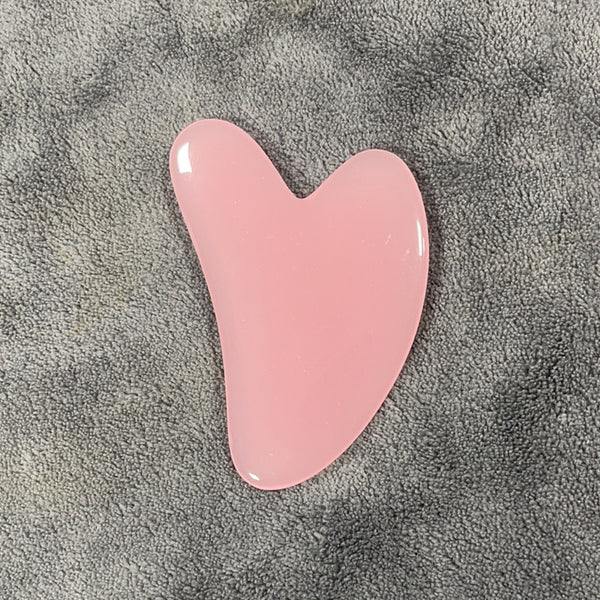 Resin Beeswax Heart-shaped Gu Sha Facial Scraping Sheet For Beauty Salon - happyshop365247