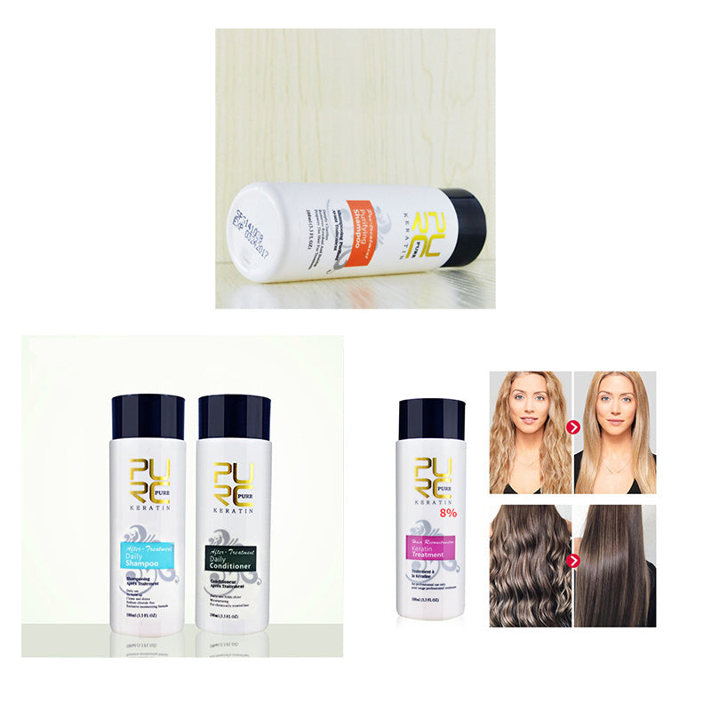 PURC Straightening Hair Repair And Straighten Damage Hair Products Brazilian Keratin Treatment Purifying Shampoo - happyshop365247