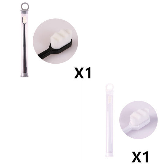 Ultra-fine Toothbrush Super Soft Bristle Deep Cleaning Brush Portable For Oral Care Tools Teeth Care Oral Cleaning Travel - happyshop365247
