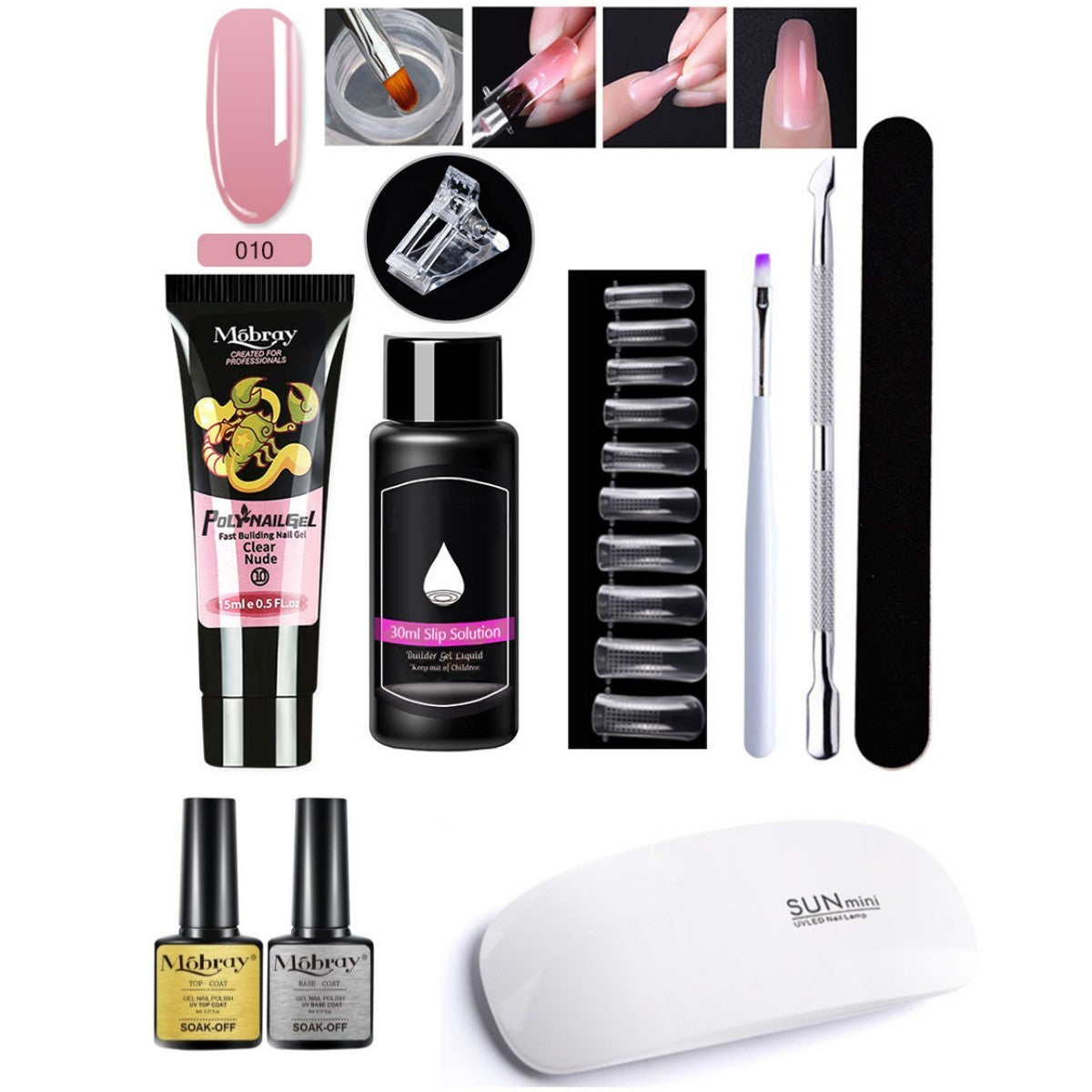 7-Piece Nail Art Crystal Extender Set - happyshop365247