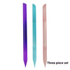 Full-color Cylindrical Glass Nail File Manicure Implement Manicure Household Double-headed Nail-free