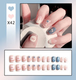 French Worn Removable Nails And Diamonds - happyshop365247