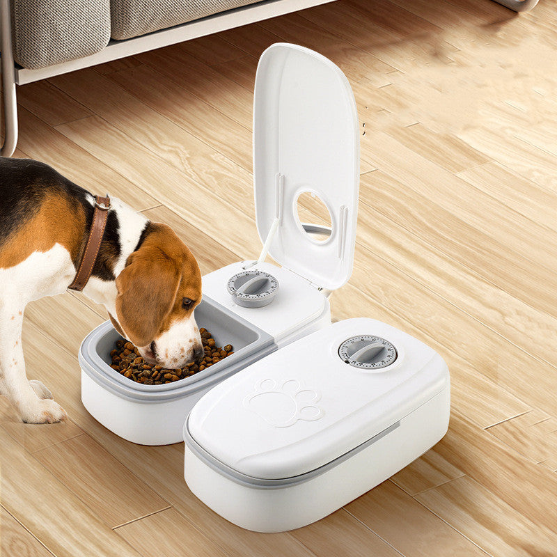 Automatic Pet Feeder Smart Food Dispenser For Cats Dogs Timer Stainless Steel Bowl Auto Dog Cat Pet Feeding Pets Supplies - happyshop365247