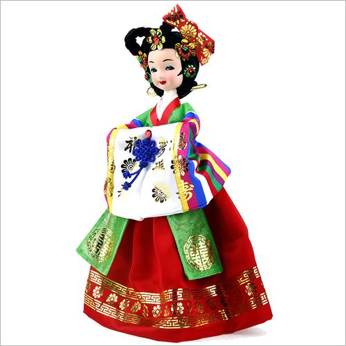 [DAMEUN KOREA] Korean Traditional Souvenir Hanbok(Traditional Korean Clothes) Doll (Queen, Small) - happyshop365247