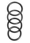 Sportsheets Rubber Rings 4 Pack Black - happyshop365247
