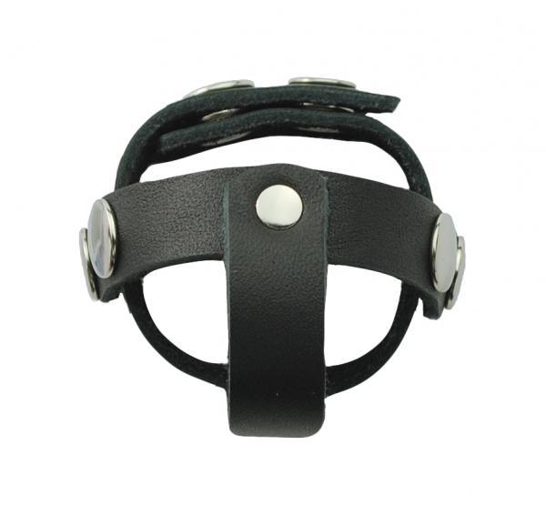 T Style Ball Divider Leather Snap Closure Black - happyshop365247