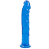 Jelly Jewels Dong With Suction Cup 8 Inch - Blue