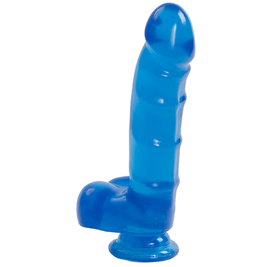 Jelly Jewels Cock Balls Suction Cup Sapphire Blue - happyshop365247
