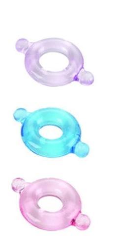 Elastomer C Ring Set - Blue, Purple, Pink - happyshop365247