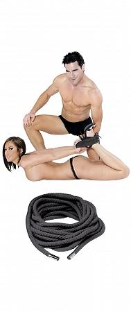 Fetish Fantasy Japanese Silk Rope Black - happyshop365247