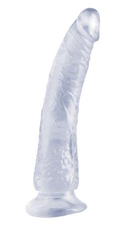 Basix Rubber Works 7 inches Slim Dong With Suction Cup Clear - happyshop365247