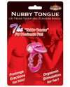 Nubbie Tongue Magenta Pink Vibrating Cock Ring - happyshop365247