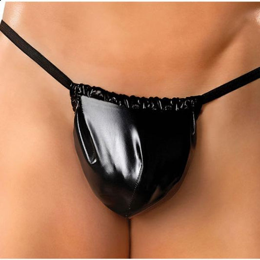 Male Power Liquid Onyx Posing Strap One Size Underwear - happyshop365247