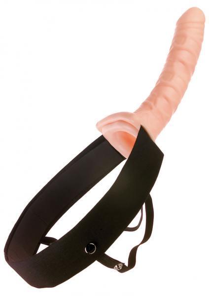 Fetish Fantasy 10 inches Hollow Strap On Beige - happyshop365247