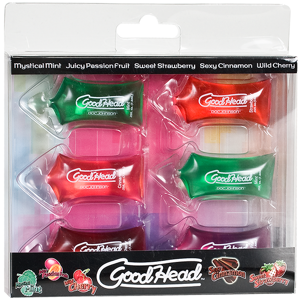 Goodhead Oral Sex Gel Pillow Paks 6 Pack - happyshop365247