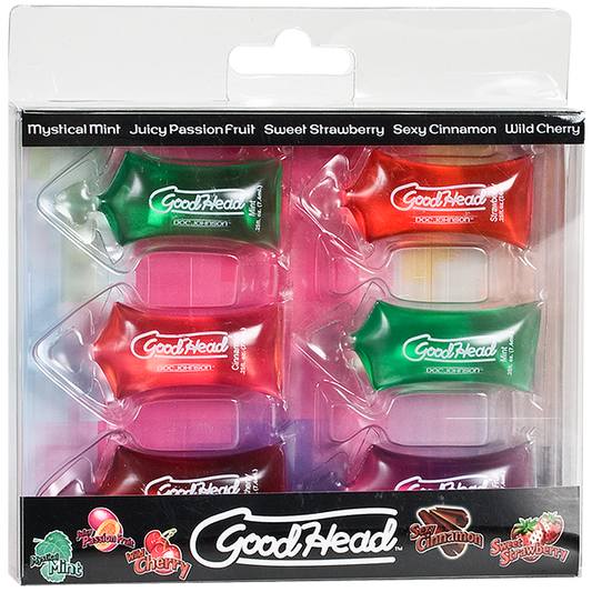 Goodhead Oral Sex Gel Pillow Paks 6 Pack - happyshop365247