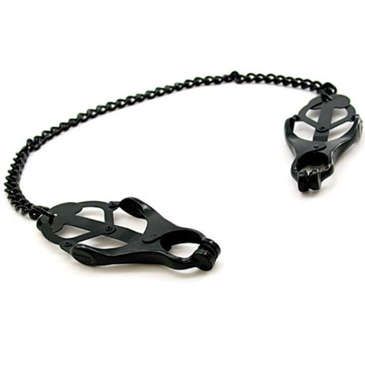 H2h Nipple Clamps Jaws W/chain (black) - happyshop365247