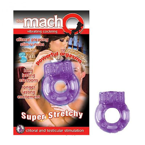 Macho Vibrating Cockring Purple - happyshop365247