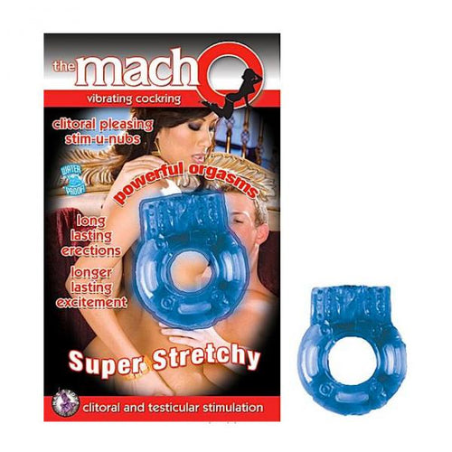 Macho Vibrating Cockring (blue) - happyshop365247