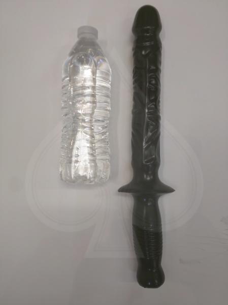 The Manhandler Black Dildo Baton Handle - happyshop365247