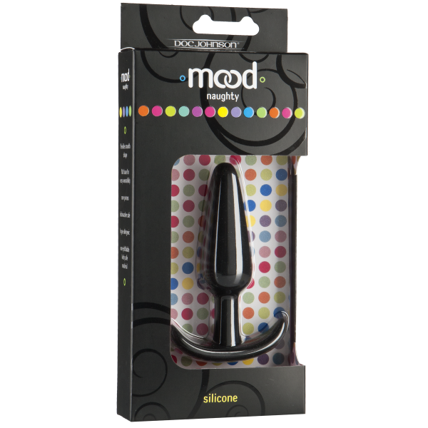Mood Naughty Medium Black Silicone Butt Plug - happyshop365247