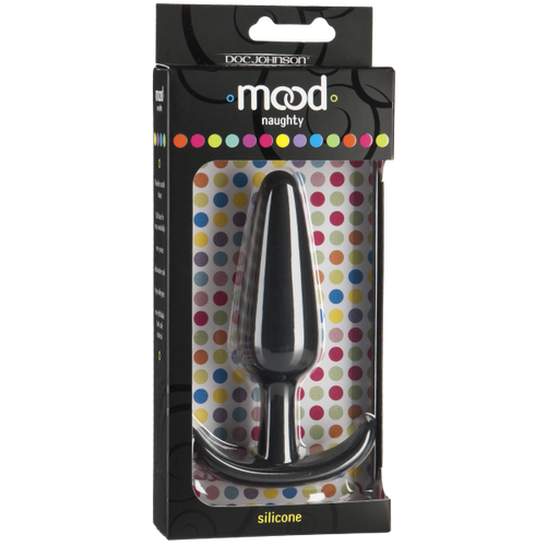 Mood Naughty Silicone Anal Plug Large Black - happyshop365247