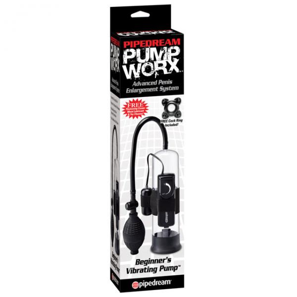 Pump Worx Beginners Vibrating Pump Black - happyshop365247