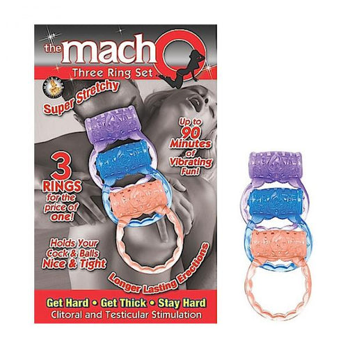 Macho Three Ring Set (assorted) - happyshop365247