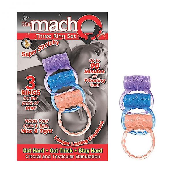 Macho Three Ring Set (assorted) - happyshop365247