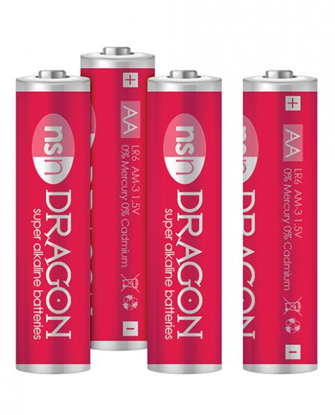 Dragon Alkaline Batteries 4 Pack AA - happyshop365247