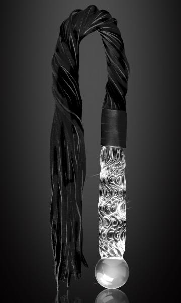 Icicles No 38 Glass Handle Cat O Nine Tails Whip - happyshop365247