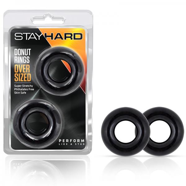 Donut Rings Oversized Black - happyshop365247