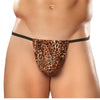Male Power Animal Posing Strap Brown Leopard O/S - happyshop365247