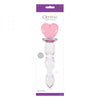 Crystal Heart Of Glass Wand and Vase - Pink